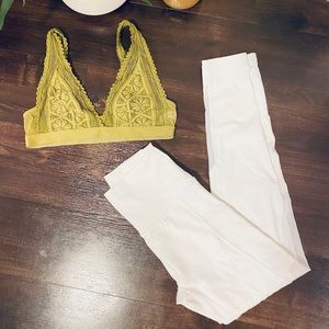 White aerie leggings